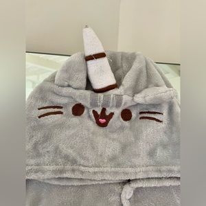 Fur Pusheen onesie for costume play, pajamas or lounging. Kids size.